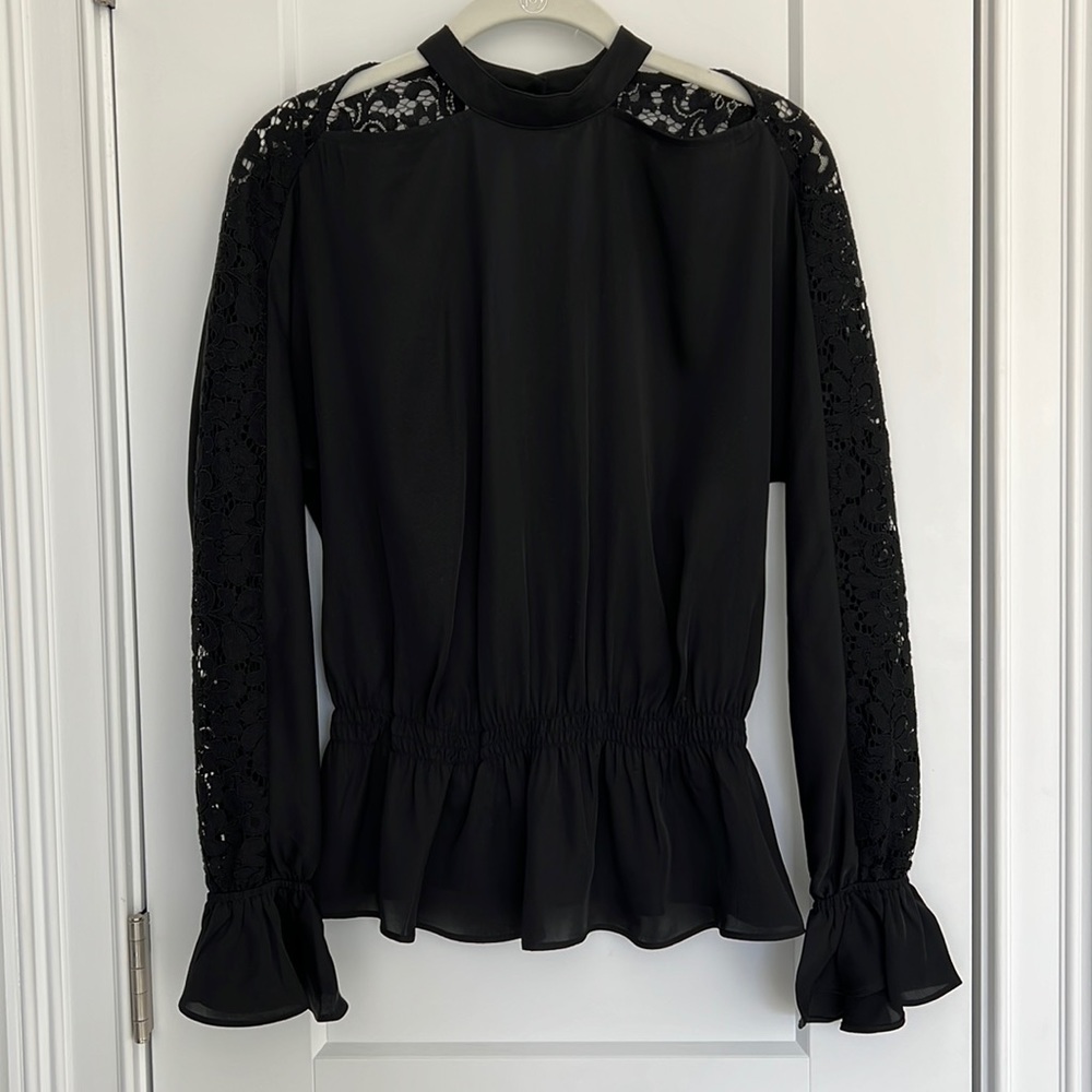Express Lace Blouse Black Size XS